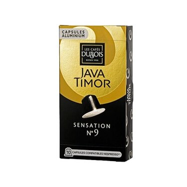 10 Nespresso Sensation Java Compatible Aluminum Capsules Timor Dubois N°9