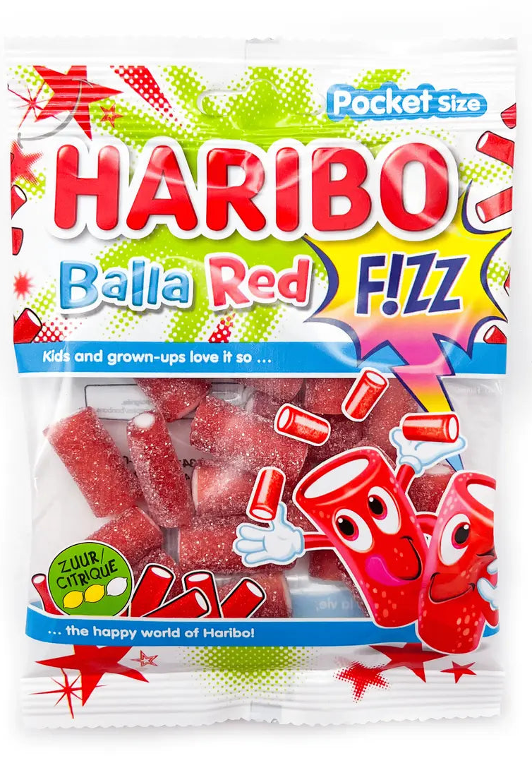 Haribo Balla Red Fizz Candy 70g