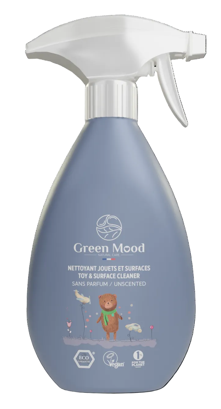 Nettoyant Sans Parfum pour Jouets et Surfaces Bébé Green Mood 500Ml