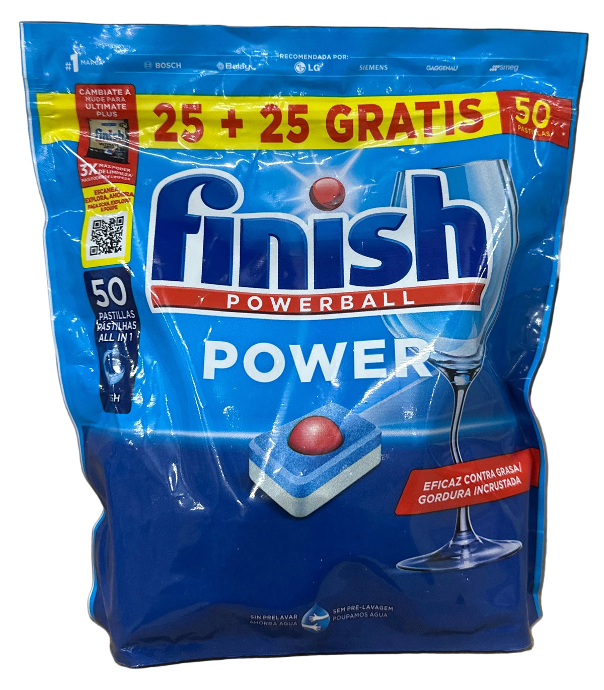 Finish Power Dishwasher Tablets 25+25
