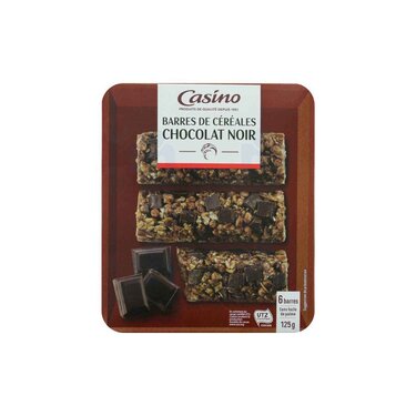 6 Cereal Bars Rice &amp; Whole Wheat Chocolate Casino 125g
