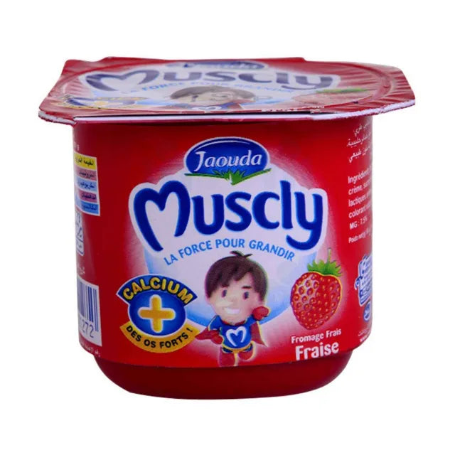 Strawberry fromage frais yogurt 80g - MUSCLY