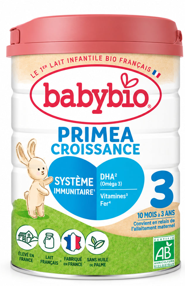 Lait de Croissance Primea 3 Babybio 800G