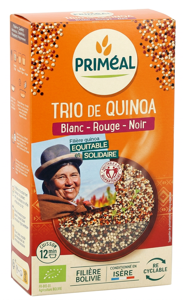Trio de Quinoa Bio PRIMÉAL 500G