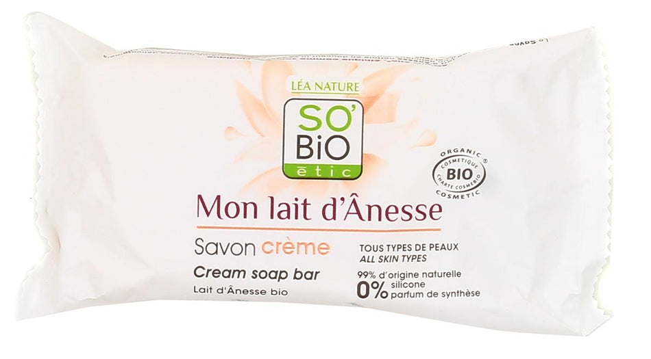 Savon Crème au Lait d’Ânesse SO’BiO étic 100G