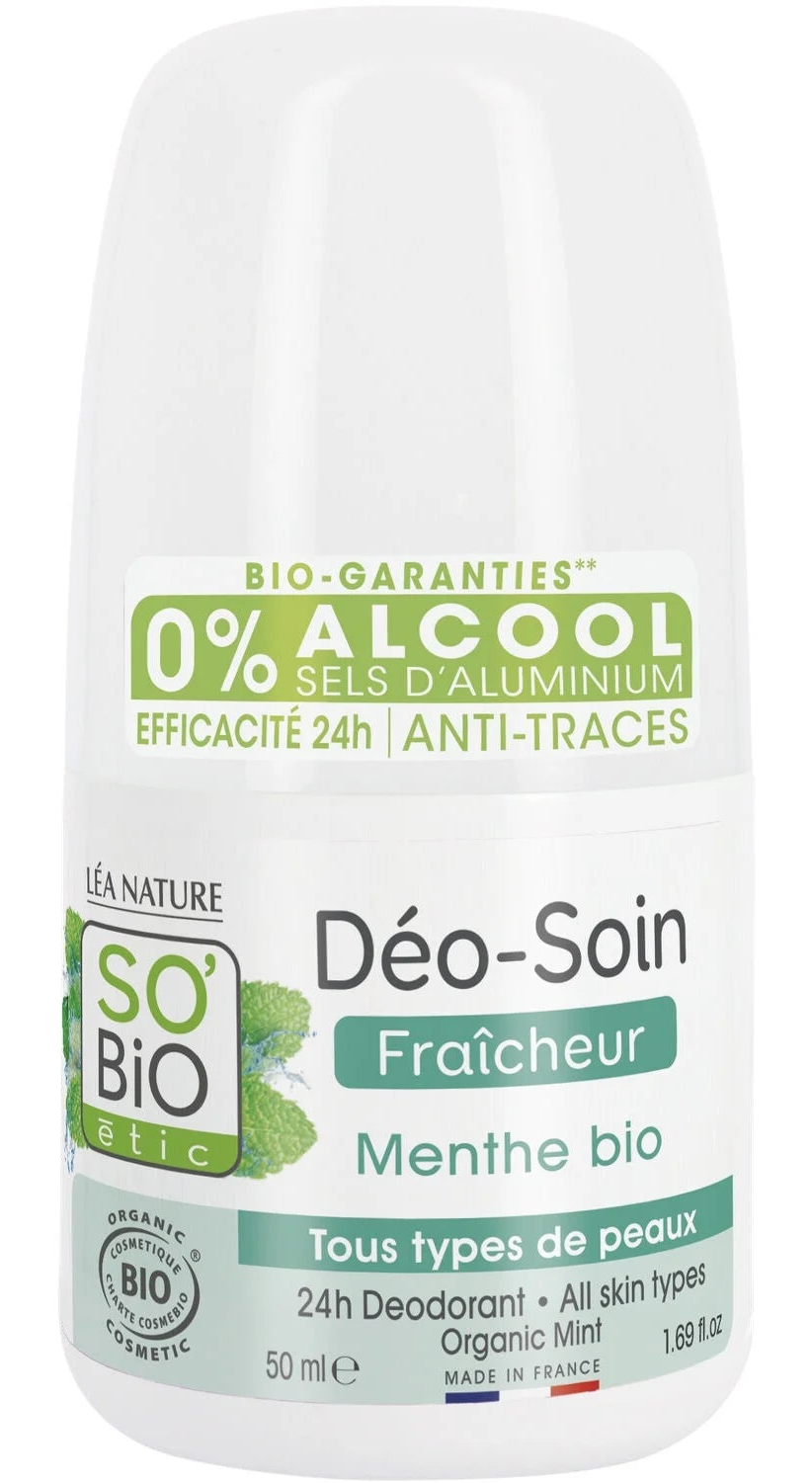 Déodorant Fraîcheur à la Menthe SO’BIO ÉTIC 50Ml