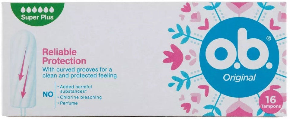 16 O.b. Original Super Plus Tampons reliable protection