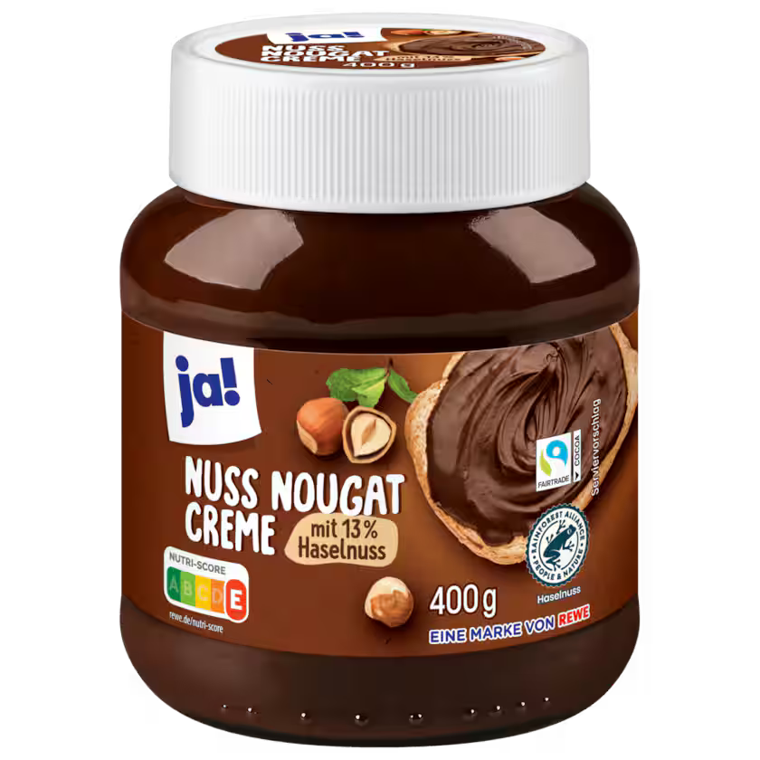 Pâte à Tartiner Noisette & Chocolat (Nuss Nougat) Ja! 400g