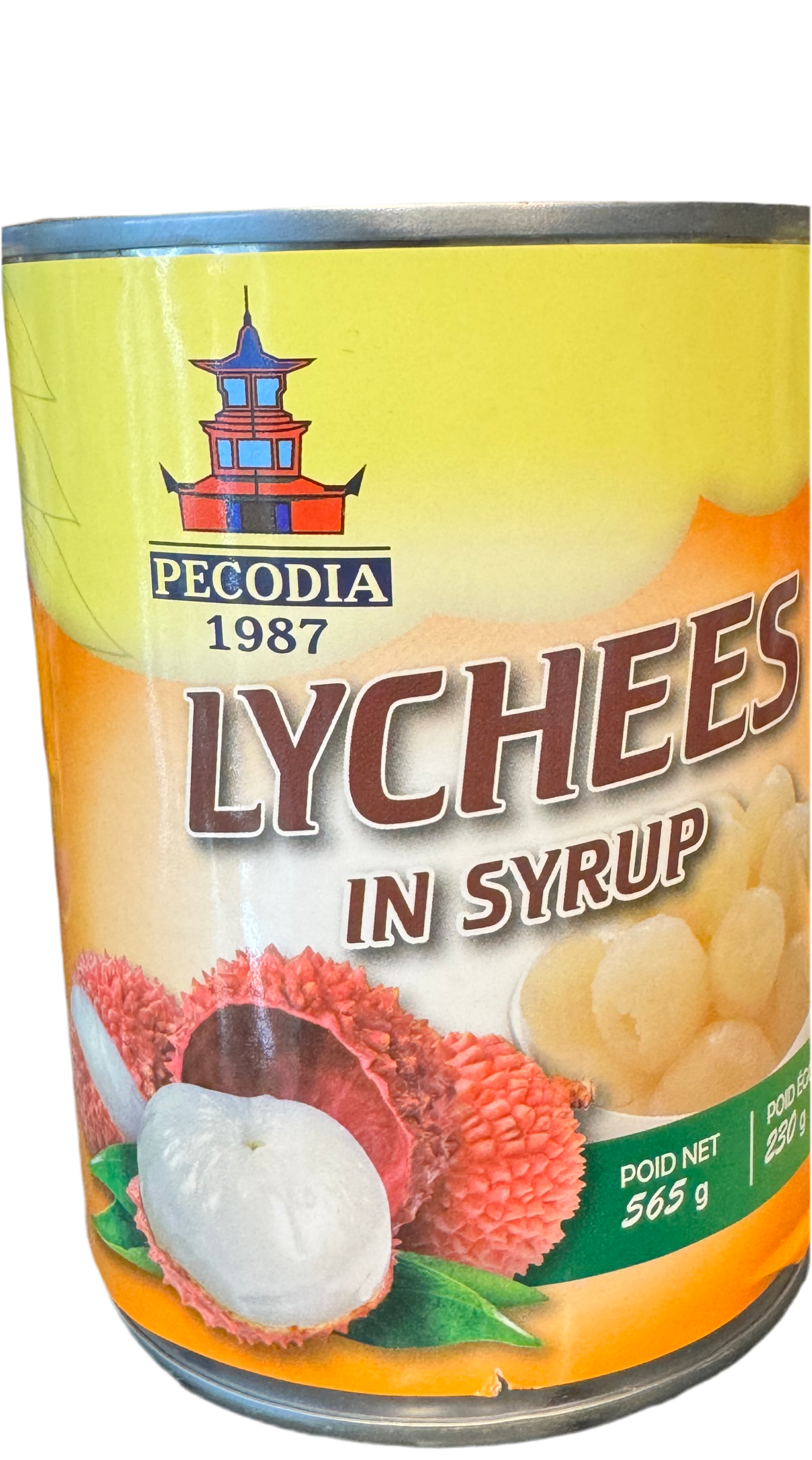 Lychees au sirop Pecodia 546g