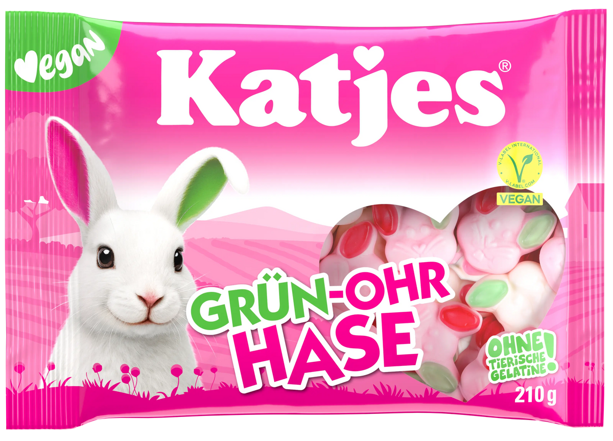 Katjes Green-Ear Bunny Candy 210g