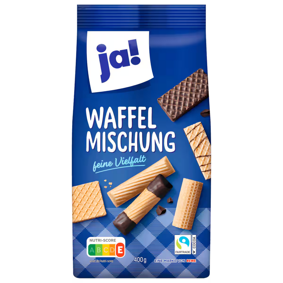 Assorted Filled Wafers Ja! 400g