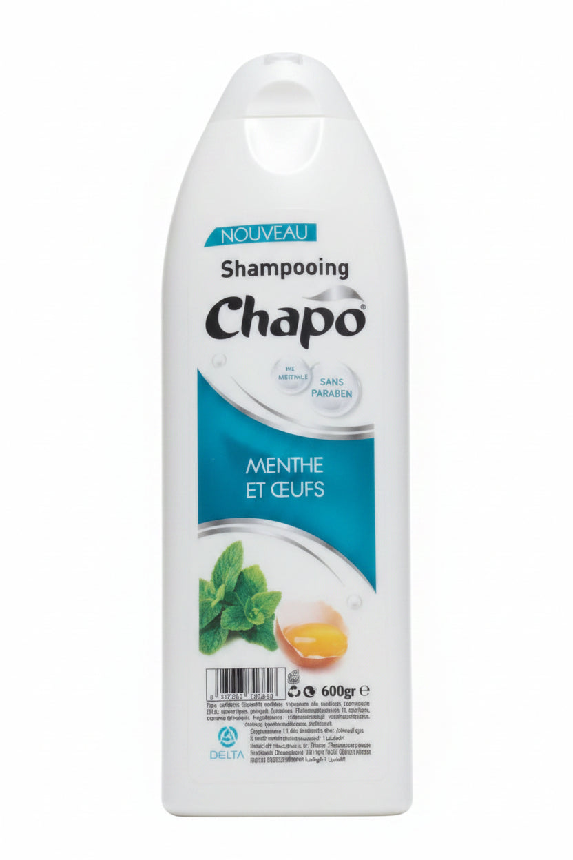 Shampoo Mint & Egg Chapo 600g