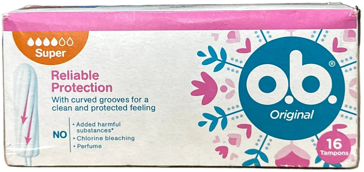 16 O.b. Original Super Tampons Reliable Protection
