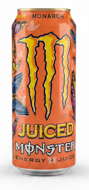 Fruit Energy Drink, Peach Flavor Monster Monarch Juiced 500ml