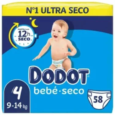58 Diapers Dodot T4 (9-14kg)