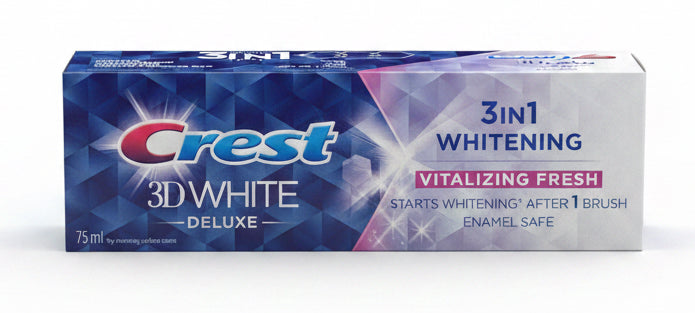Crest Fresh Vitalizing 3D White de Luxe Toothpaste 75ml