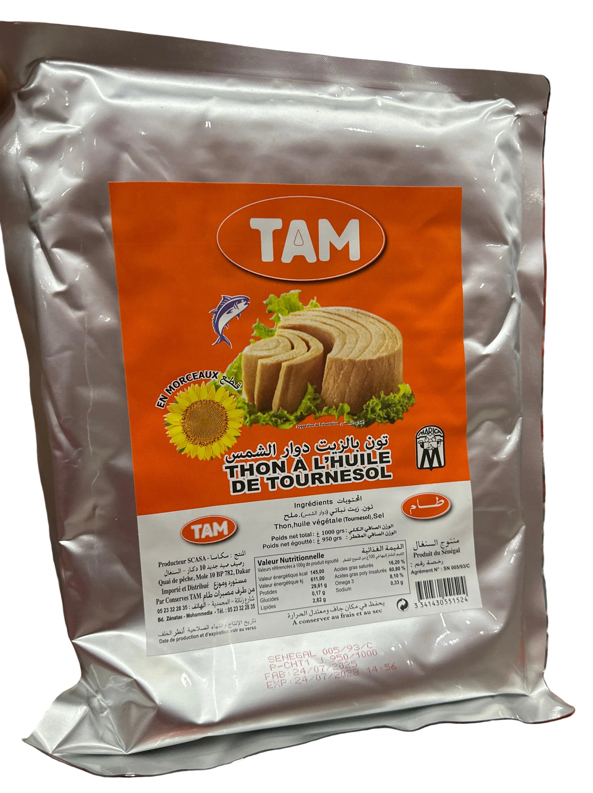 Tuna in Sunflower Oil Tam 1KG