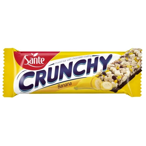 Crunchy Gourmet Snack Bar - Banana Coated with Chocolate 35g