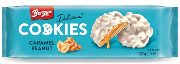 Bergen Caramel and Peanut Gourmet Cookies 130g