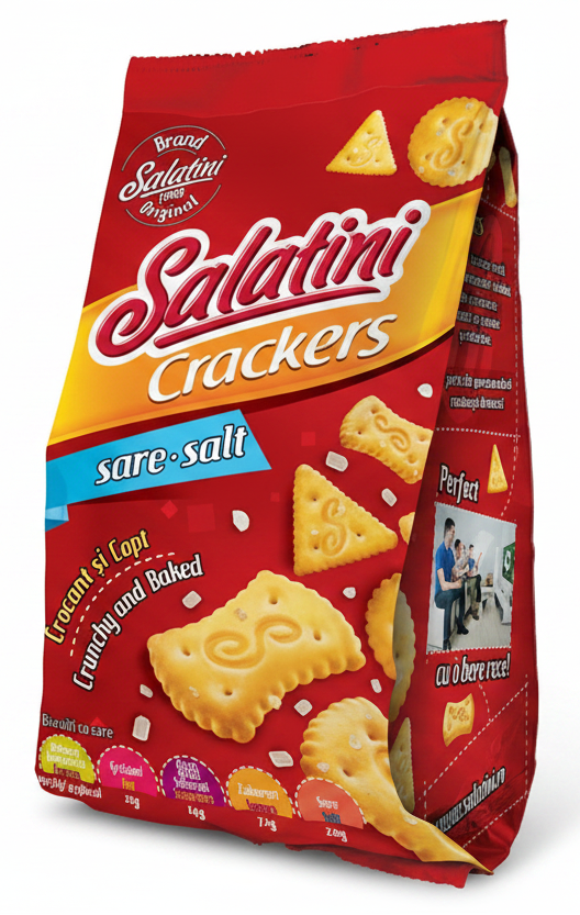 Crunchy Salted Crackers Salatini Salt Crackers 370G