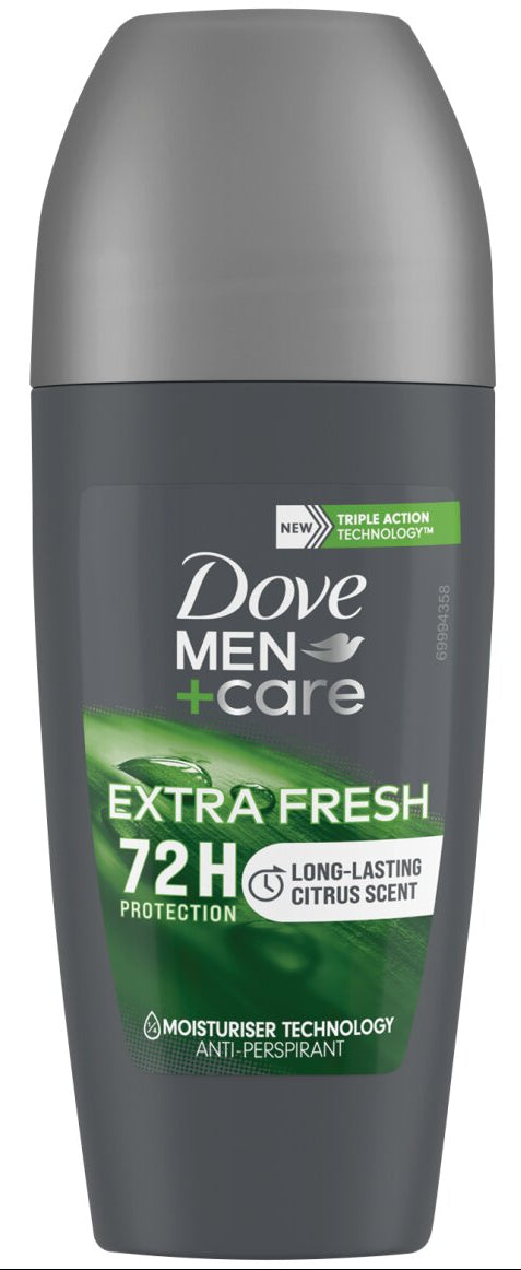 Dove Men+Care Extra Fresh Roll-On Antiperspirant Deodorant 50ml