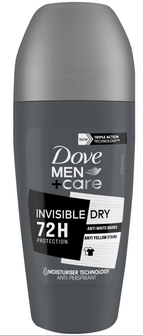 Dove Men+Care Invisible Dry Roll-On Deodorant 50ml