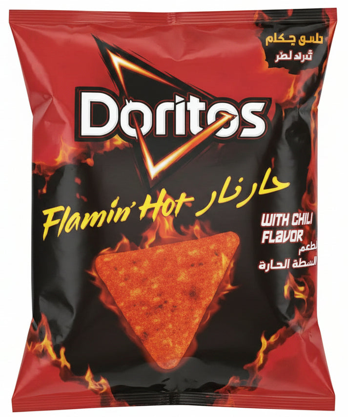 Doritos Flamin’ Hot Nacho Flavored Tortilla Chips 43g