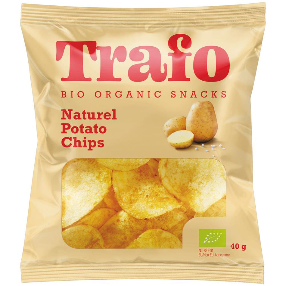 Chips de Pomme de Terre Nature Salées TRAFO 40G