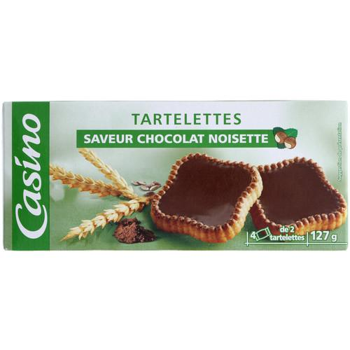 Biscuits Tartelettes Chocolat Noisette Casino 127 g