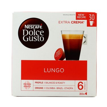 30 Cápsulas Lungo XL Nescafé Dolce Gusto