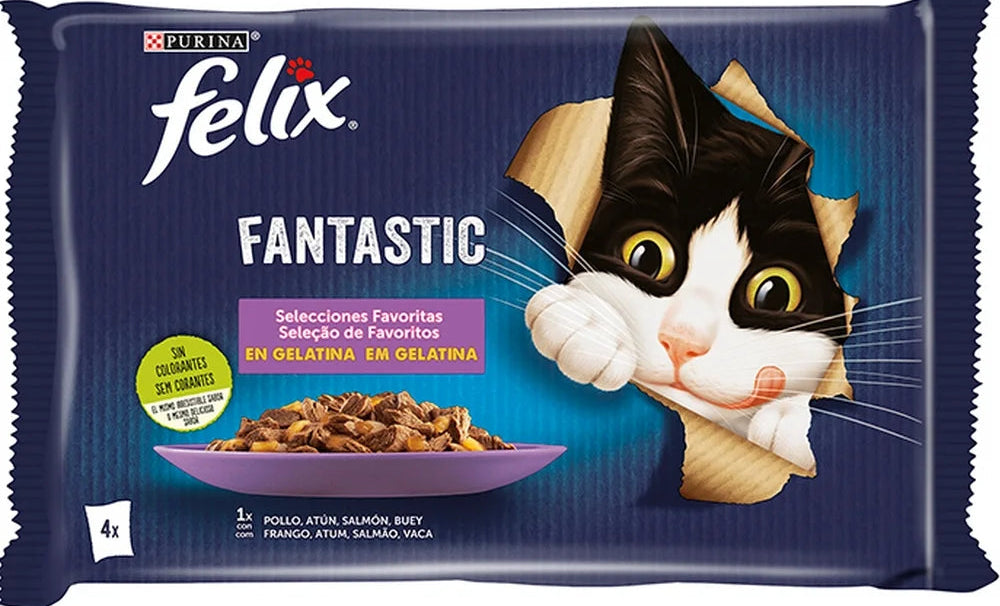 Fantastic Lamb Purina Felix Cat Food 4x85g