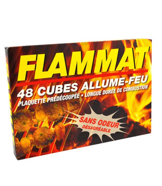 Allume-feu Flammat 48 cubes sans odeur (paraffine)
