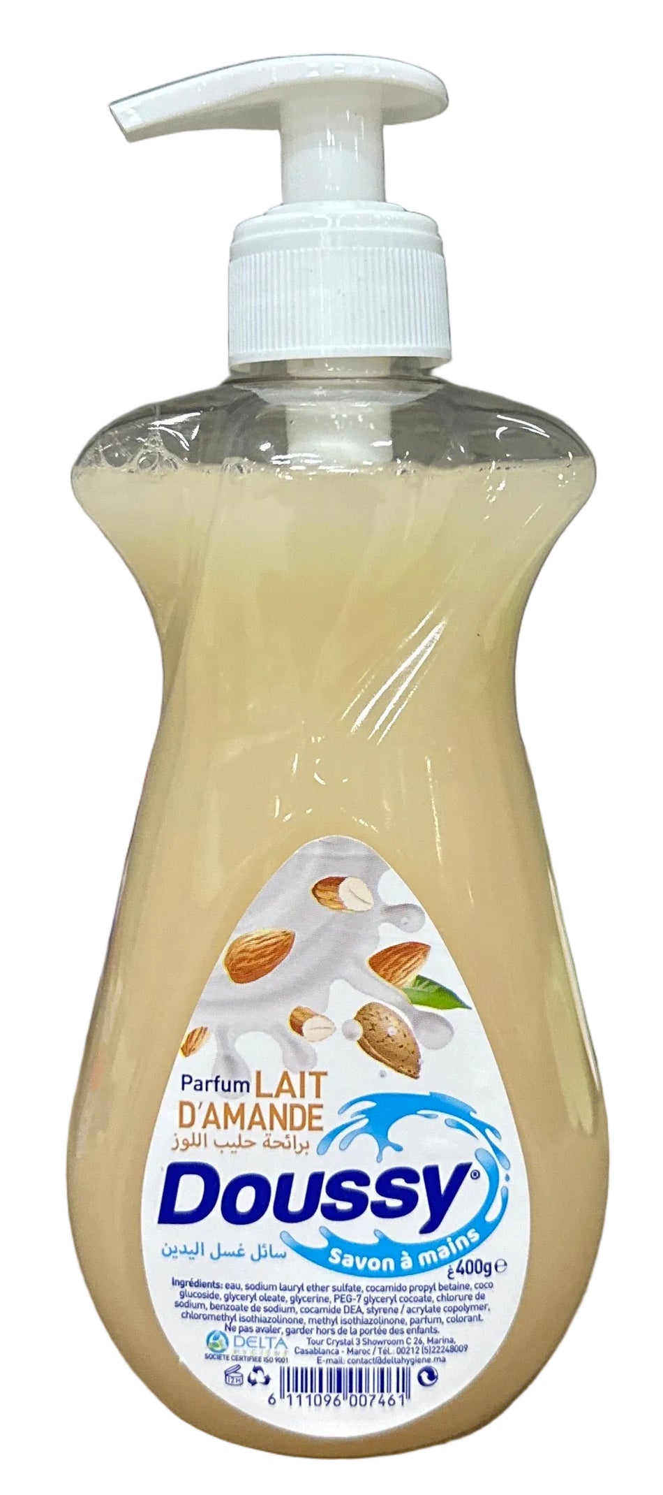 Savon mains Liquide parfum Amande Doussy 400g MyMarket.ma Savon mains Liquide parfum Amande Doussy 400g MyMarket.ma