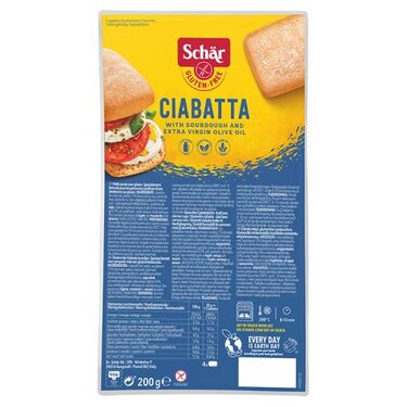 Pain Ciabatta Sans Gluten  Schär 200g