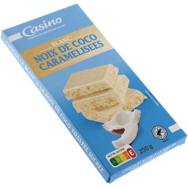Chocolate Blanco con Coco Rallado Caramelizado Casino 200g