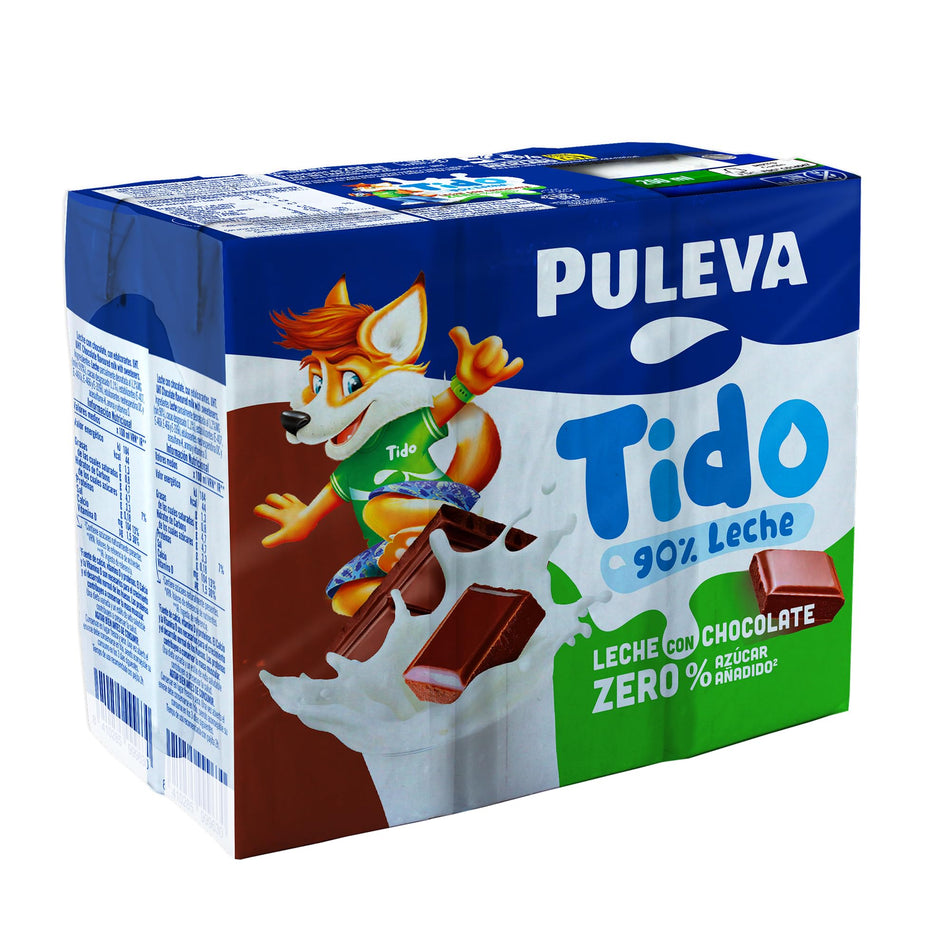 6 Milkshake Chocolat Sans Sucre ajoutés Puleva – 6x200ml