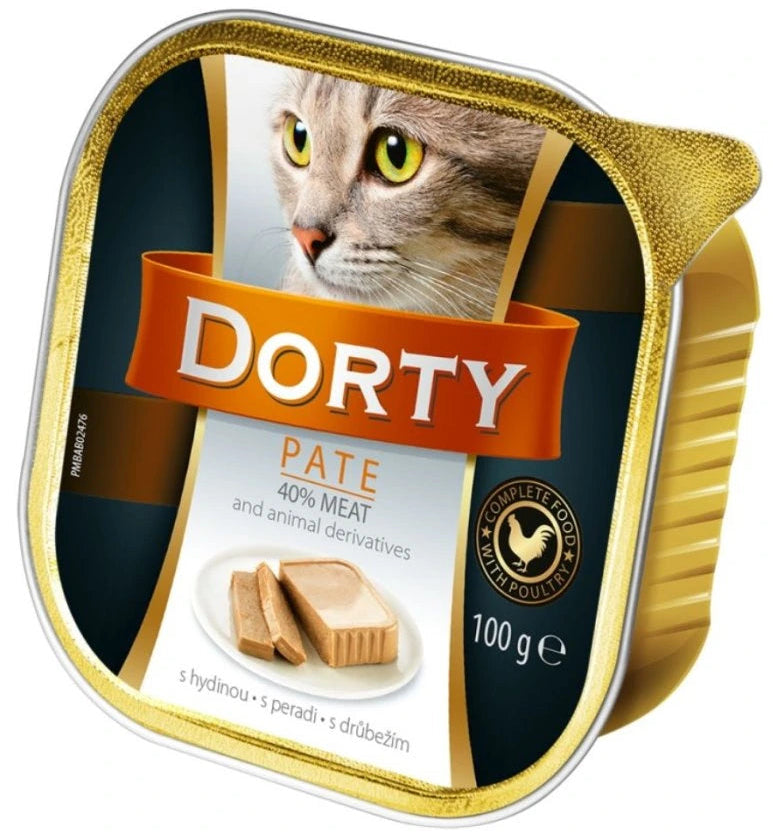 Dorty Cat & Poultry Pâté 100g Tray