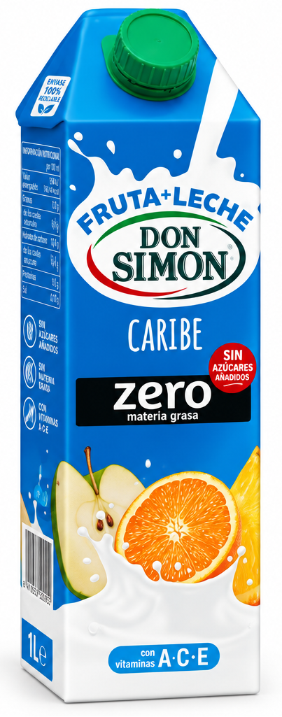 Boisson Multifruits Zero Caribe Sans Sucres Ajoutés Don Simon 1L