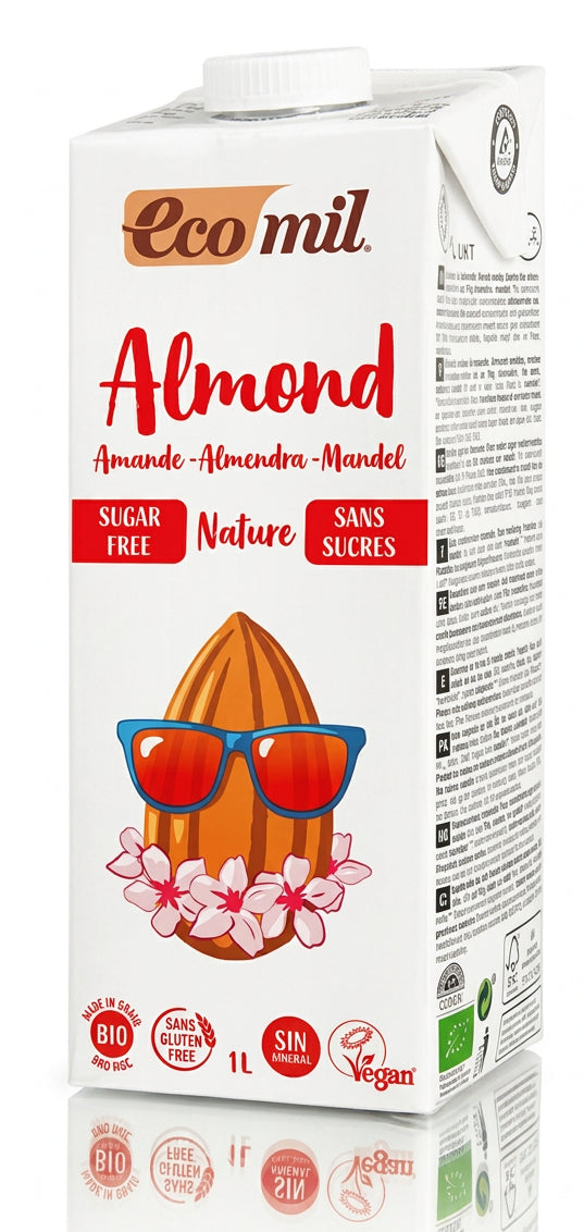 Boisson Végétale à l’Amande Nature Ecomil 1 L