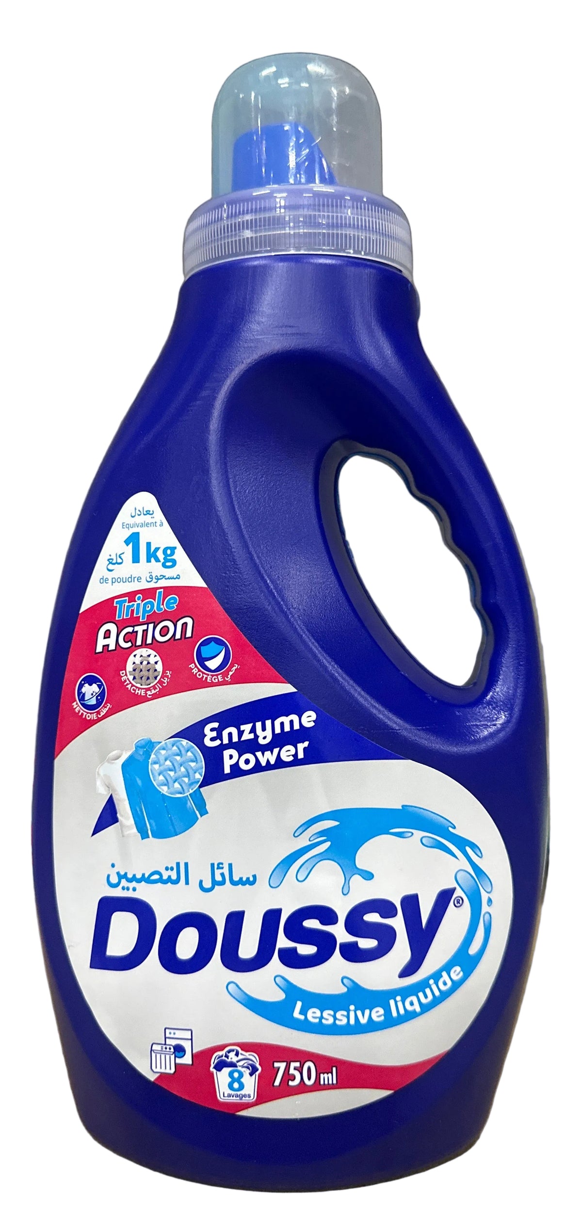 Liquid Detergent 20 washes Enzyme Power Fresh Blue Scent Doussy 750 ml