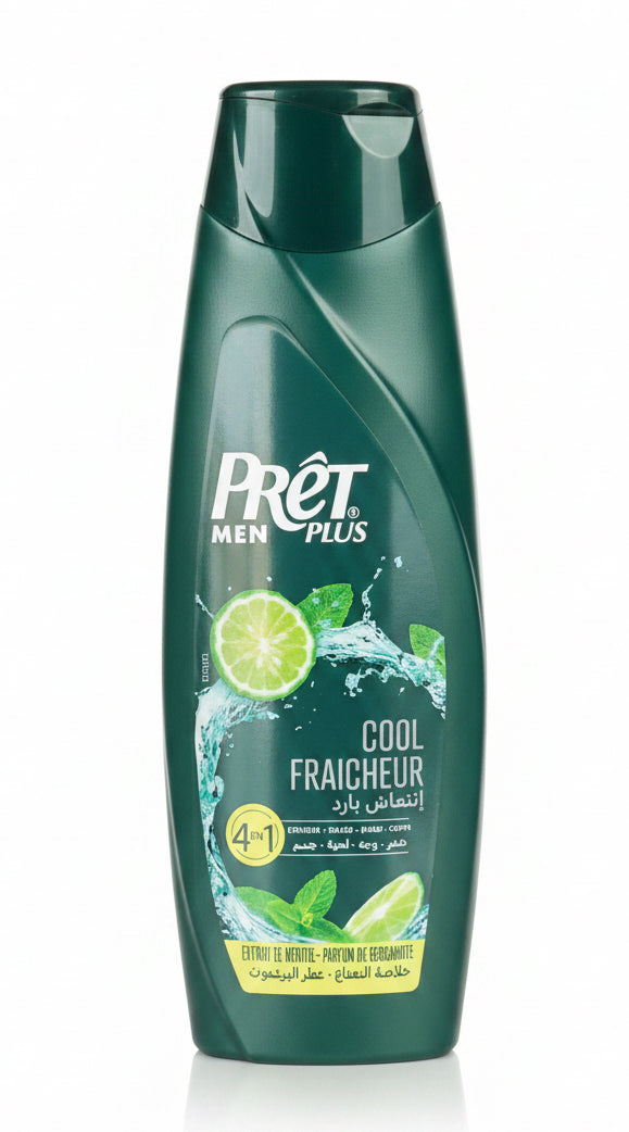 Men's 4-in-1 Cool Fresh Mint Shampoo Prêt Plus Men 360 ml