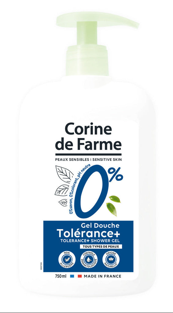 Corine de Farme 750 ml 0% Care Shower Gel for Sensitive Skin