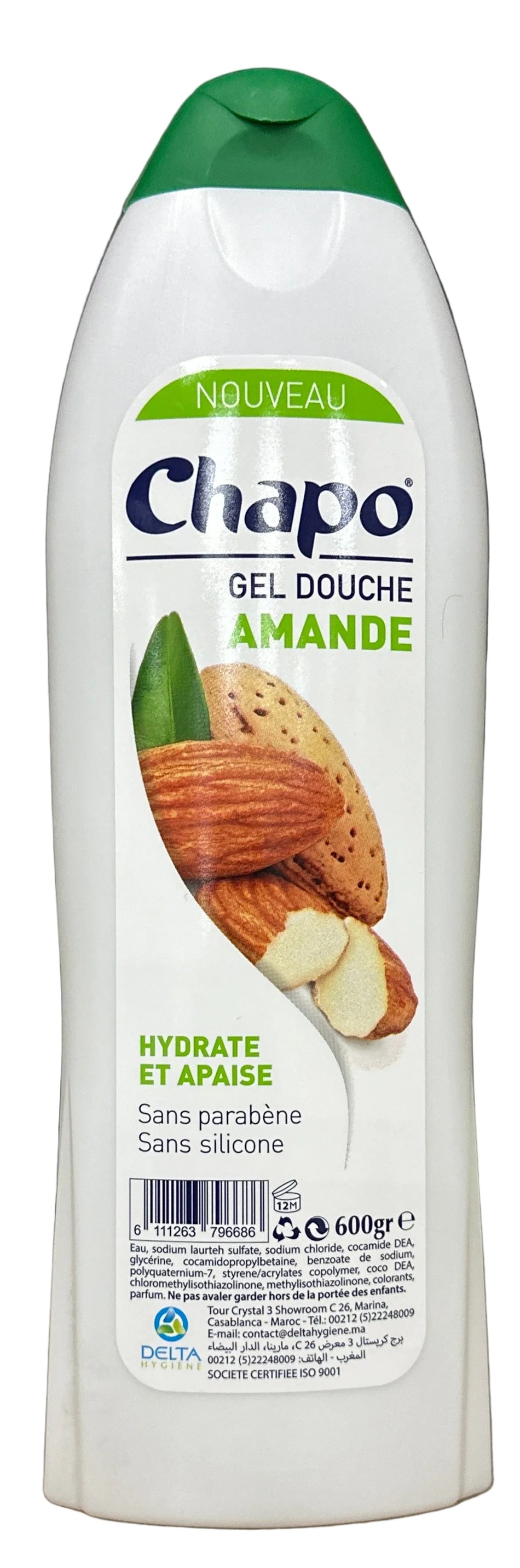 Gel Douche Amande Chapo 600g