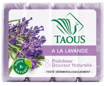 Lavender soap moisturizes and refreshes TAOUS 4x120g