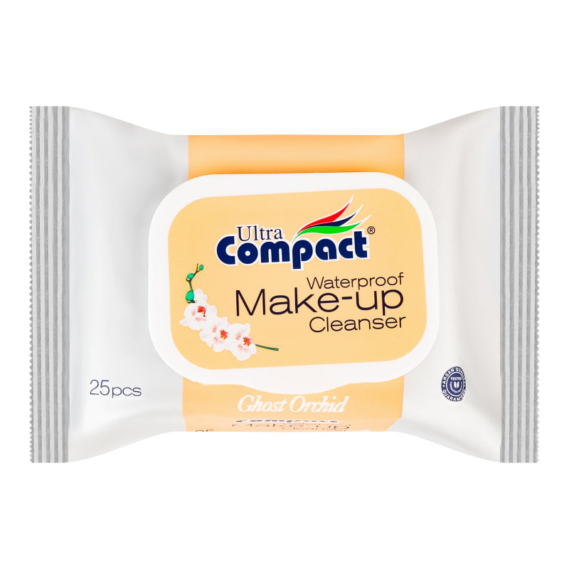 25 Lingettes Démaquillantes Waterproof Make-up Cceanser Ultra Compact