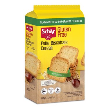 Fette Biscottate Cereali (Biscottes aux céréales) Sans Gluten Schär 260g