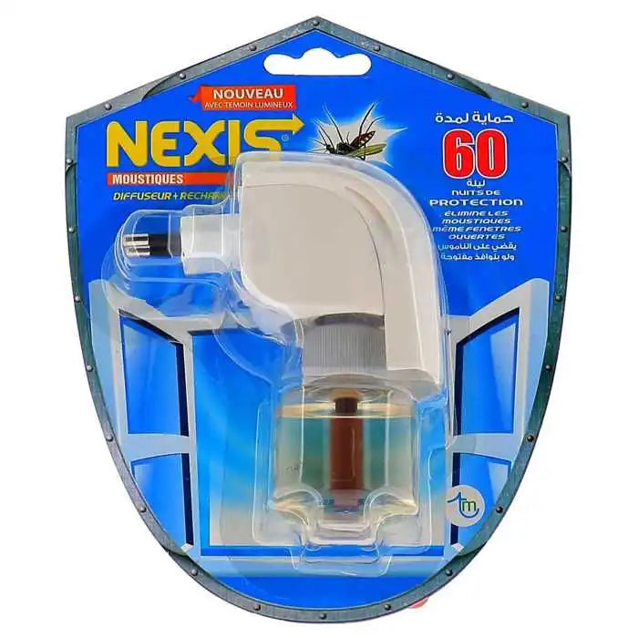 Diffuseur Anti Moustique NEXIS + recharge liquide 60 nuits