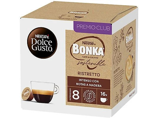 16 Capsules Café Bonka Intensité 8 Dolce Gusto