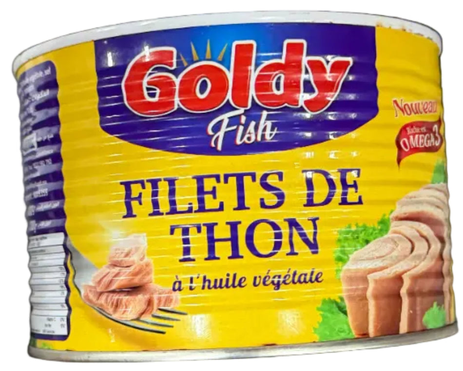 Goldy tuna fillet in vegetable oil 1.7KG