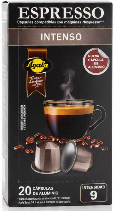 20 Nespresso Compatible Capsules - Espresso Intenso Intensity 9 Ayala